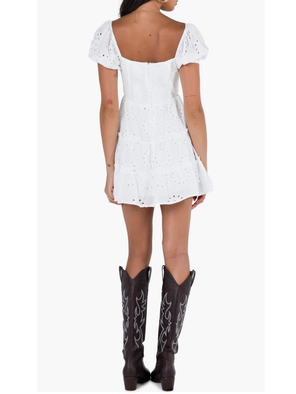 Princess Polly Lavine Embroidered White Minidress New! - Picture 2 of 11